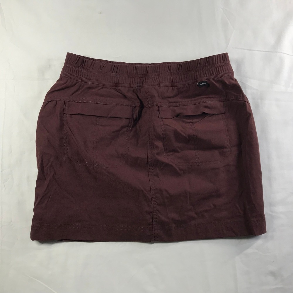 Prana Halle Skort Womens 8 Dark Red Burgundy Hiking Travel Stretch Active Mini - Picture 8 of 8